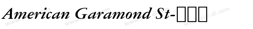 American Garamond St字体转换